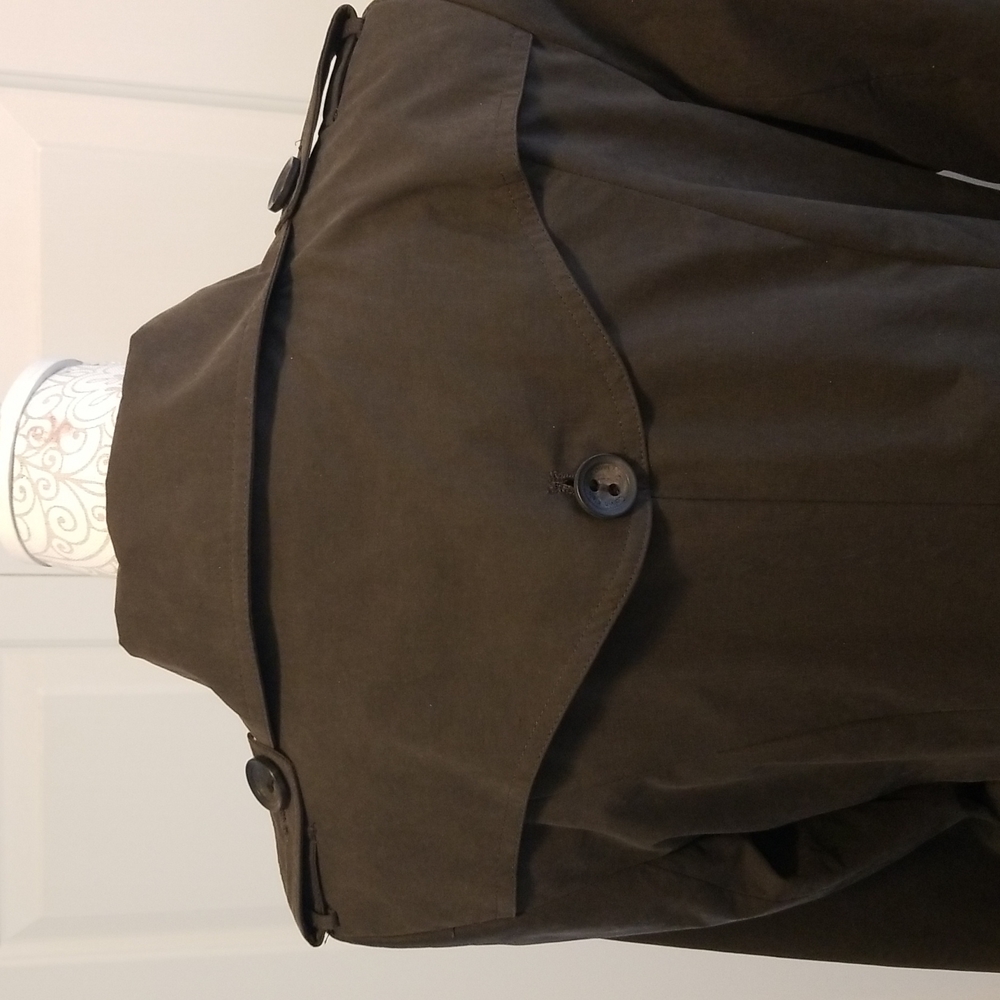 Calvin Klein Brawn midi rain coat- sz small - Picture 7 of 7